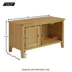 Meuble TV Alba Oak 90 cm