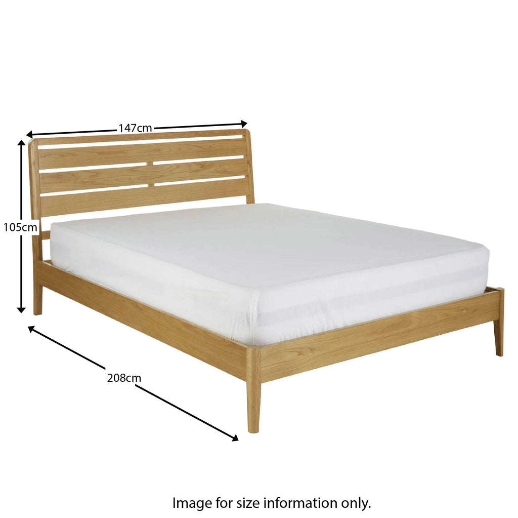 Cadre de lit en chêne Alba