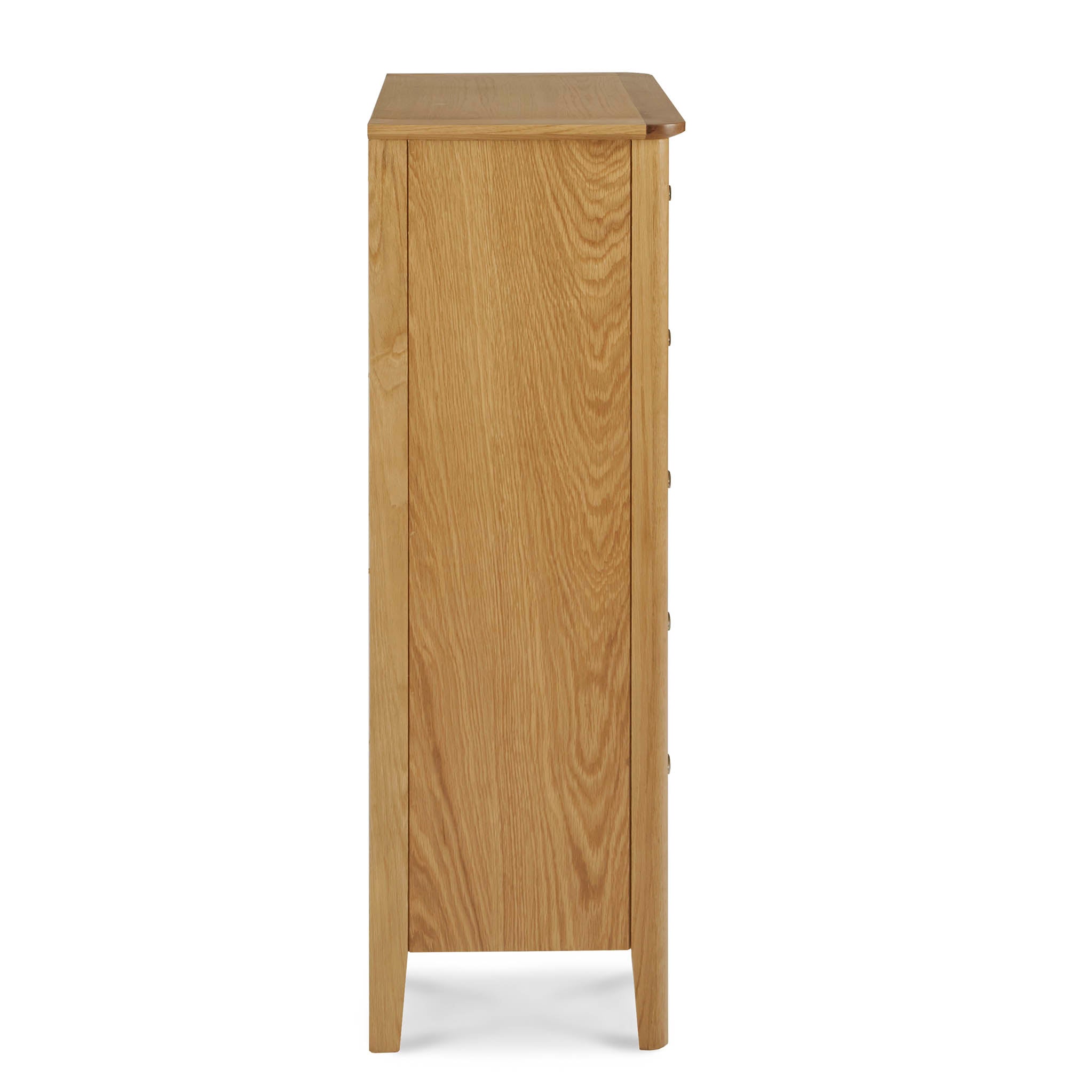 Commode haute Alba Oak à 5 tiroirs