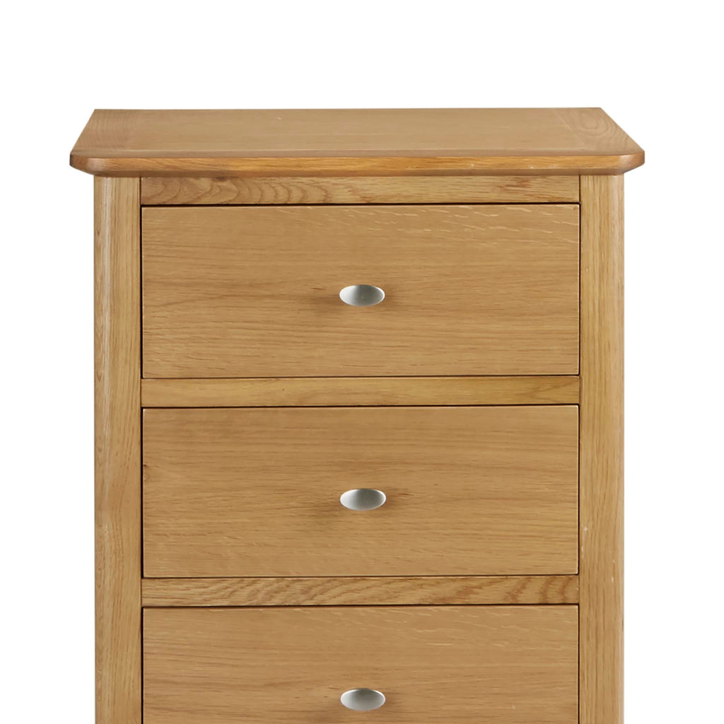 Commode haute Alba Oak à 5 tiroirs