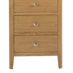 Commode haute Alba Oak à 5 tiroirs