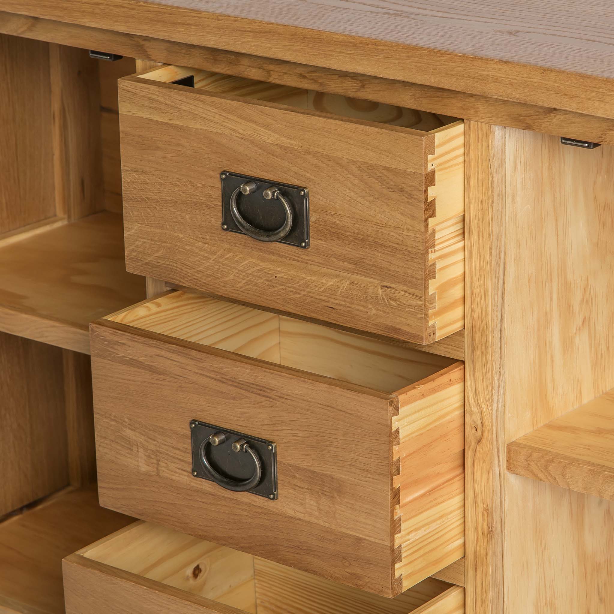 Buffet à 3 tiroirs en chêne Surrey