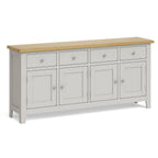 Buffet extra large 4 portes gris Lundy