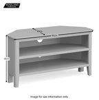 Meuble TV d'angle gris Elgin