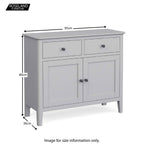 Buffet Elgin Grey petit modèle