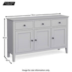 Buffet Elgin Grey grand modèle
