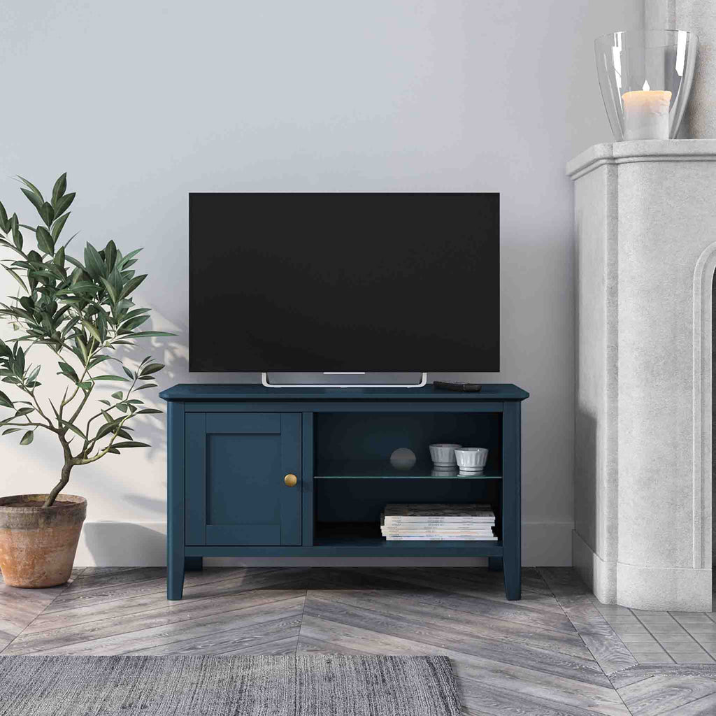 Meuble TV Stirling Blue 90 cm