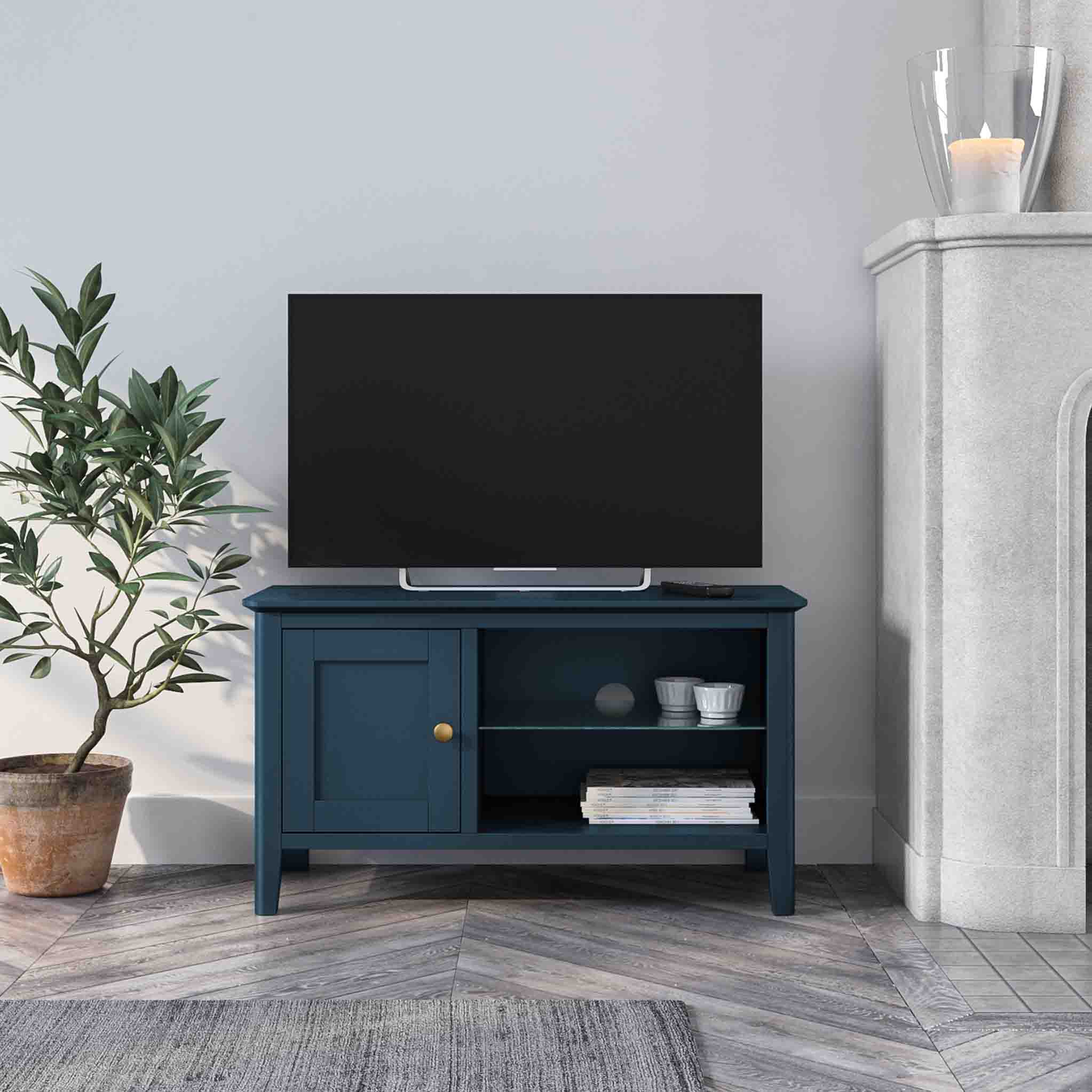 Meuble TV Stirling Blue 90 cm