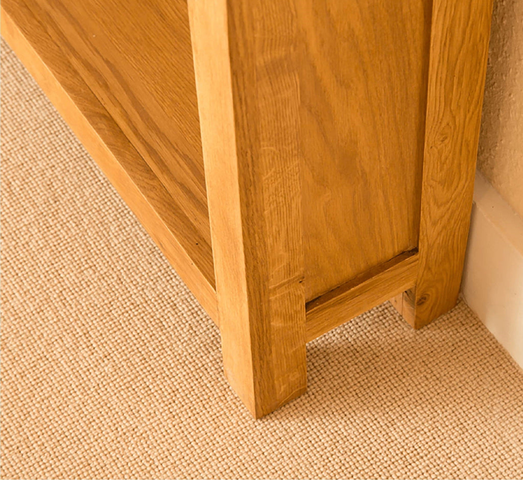 Bibliothèque étroite en chêne Lanner