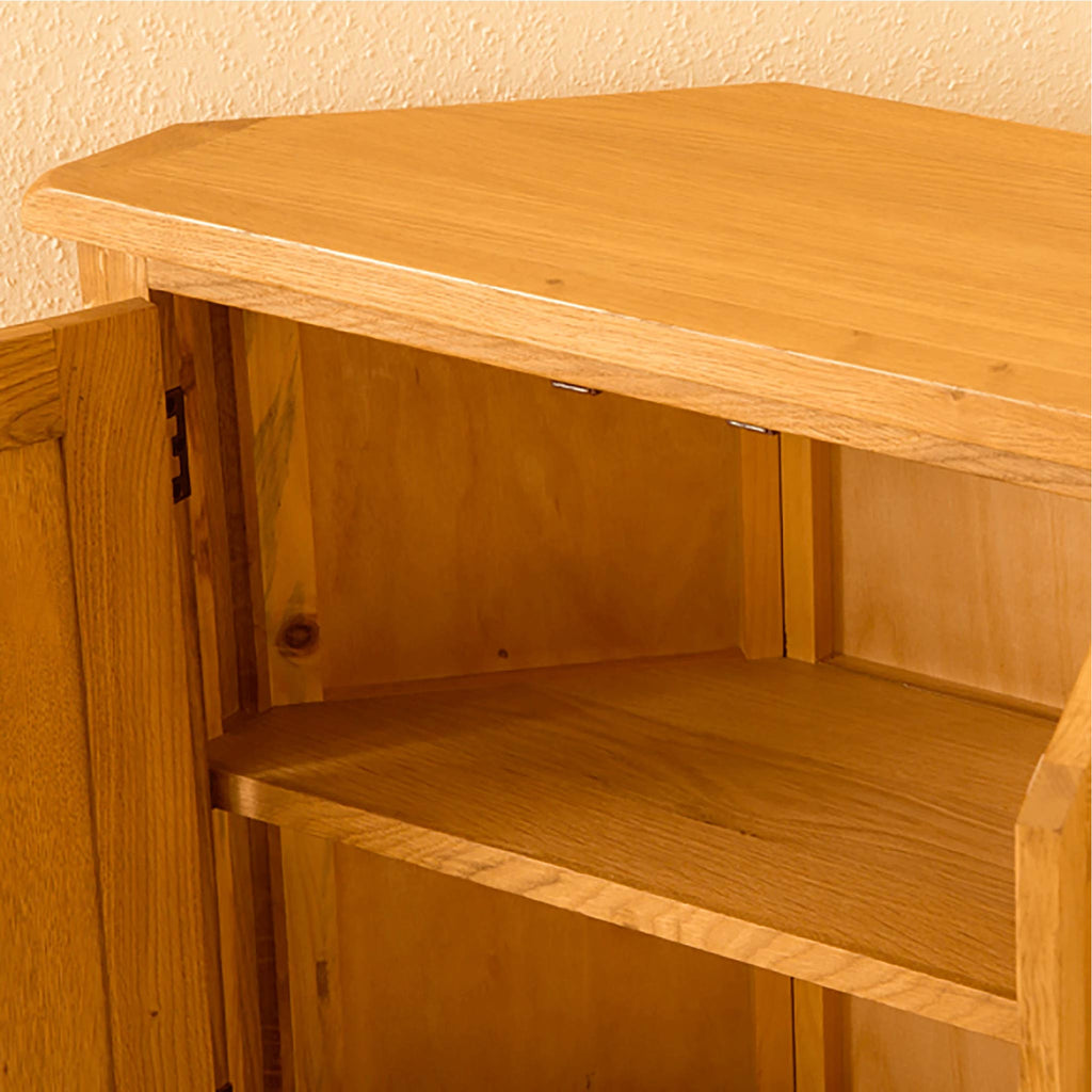 Armoire d'angle en chêne Lanner