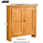 Armoire d'angle en chêne Lanner
