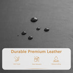 50.3 x 17.50 x 18 Upholstered Rectangular Storage Ottoman-Faux Leather