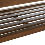 Entryway Shoe Bench Storage Bench Fabric Solid Wood, 43-inch Upholstered Bench for Living Room, Bedrooms