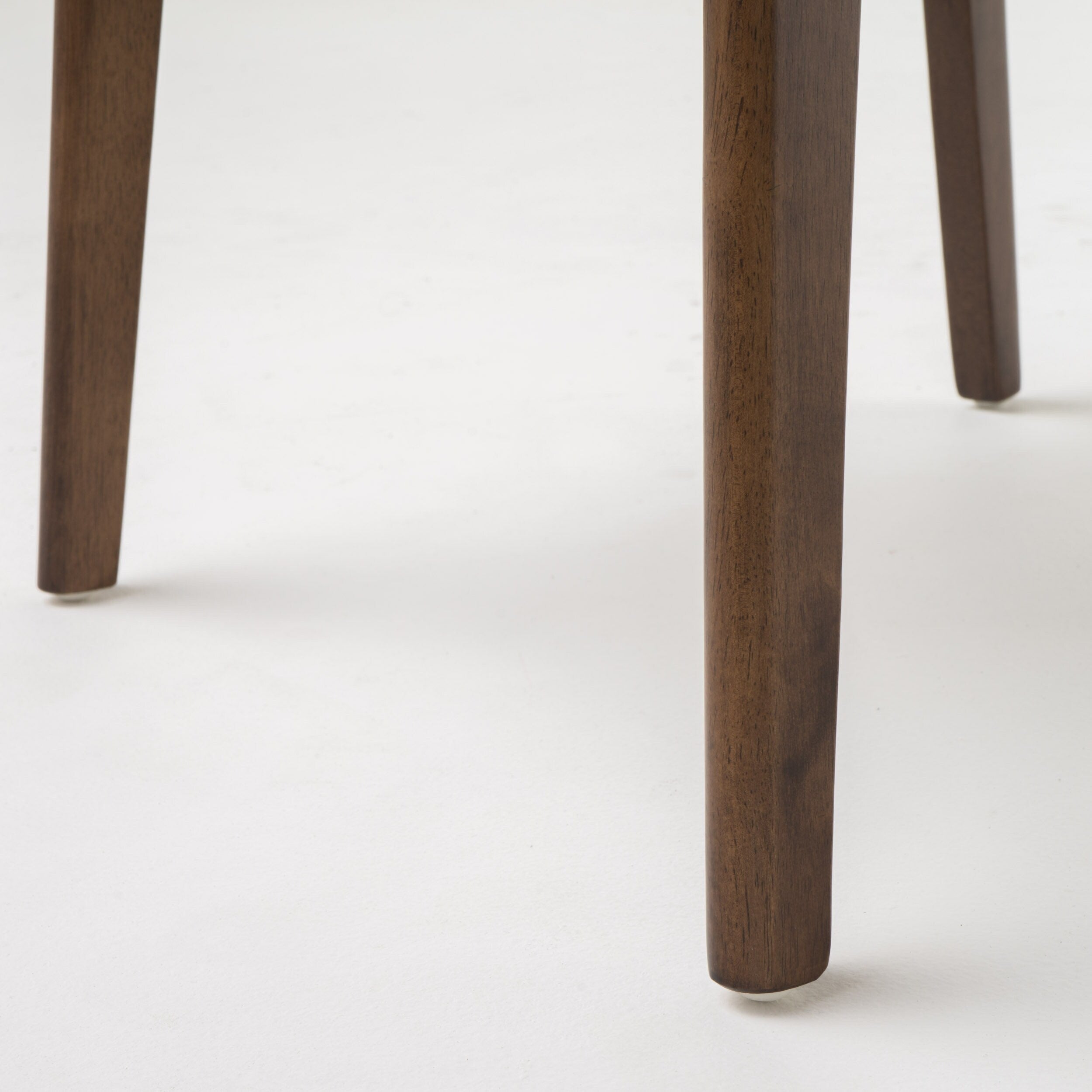 Abrielle Mid-Century Modern Upholstered Rubberwood Dining Chair (Set of 2) by Christopher Knight Home