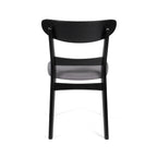 Abrielle Mid-Century Modern Upholstered Rubberwood Dining Chair (Set of 2) by Christopher Knight Home