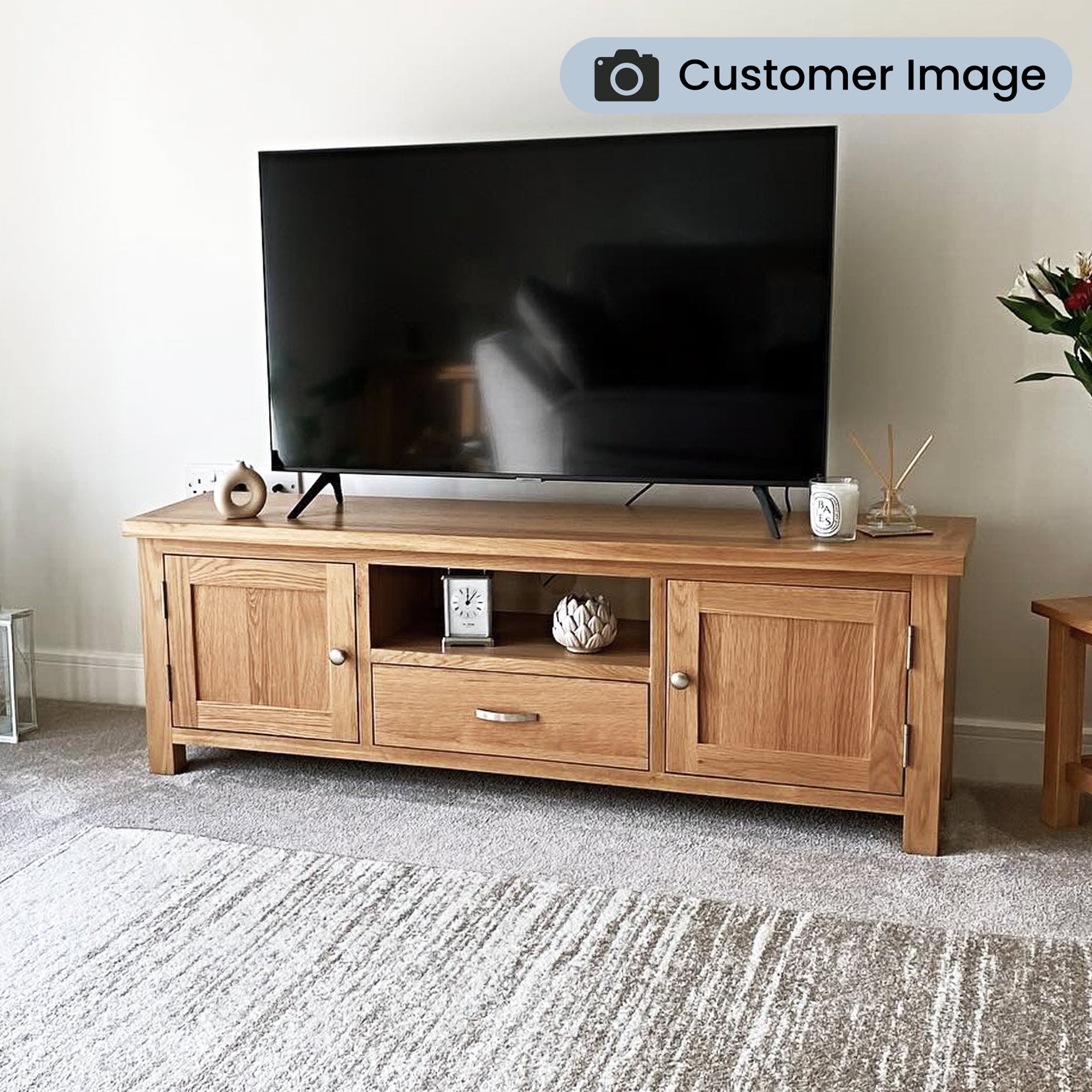 Meuble TV London Oak de 140 cm de large