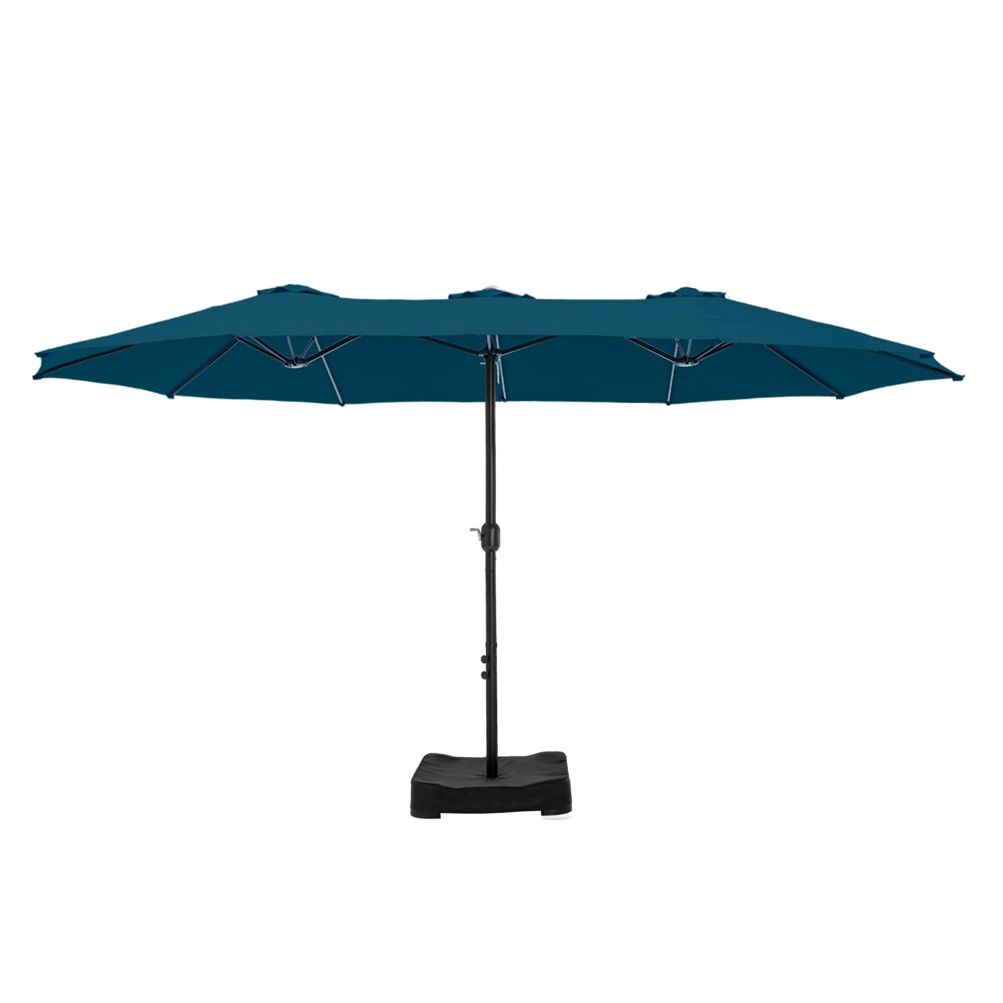 MAISON ARTS 15ft Double-Sided Patio Extra Large Twin Umbrella with Base Included