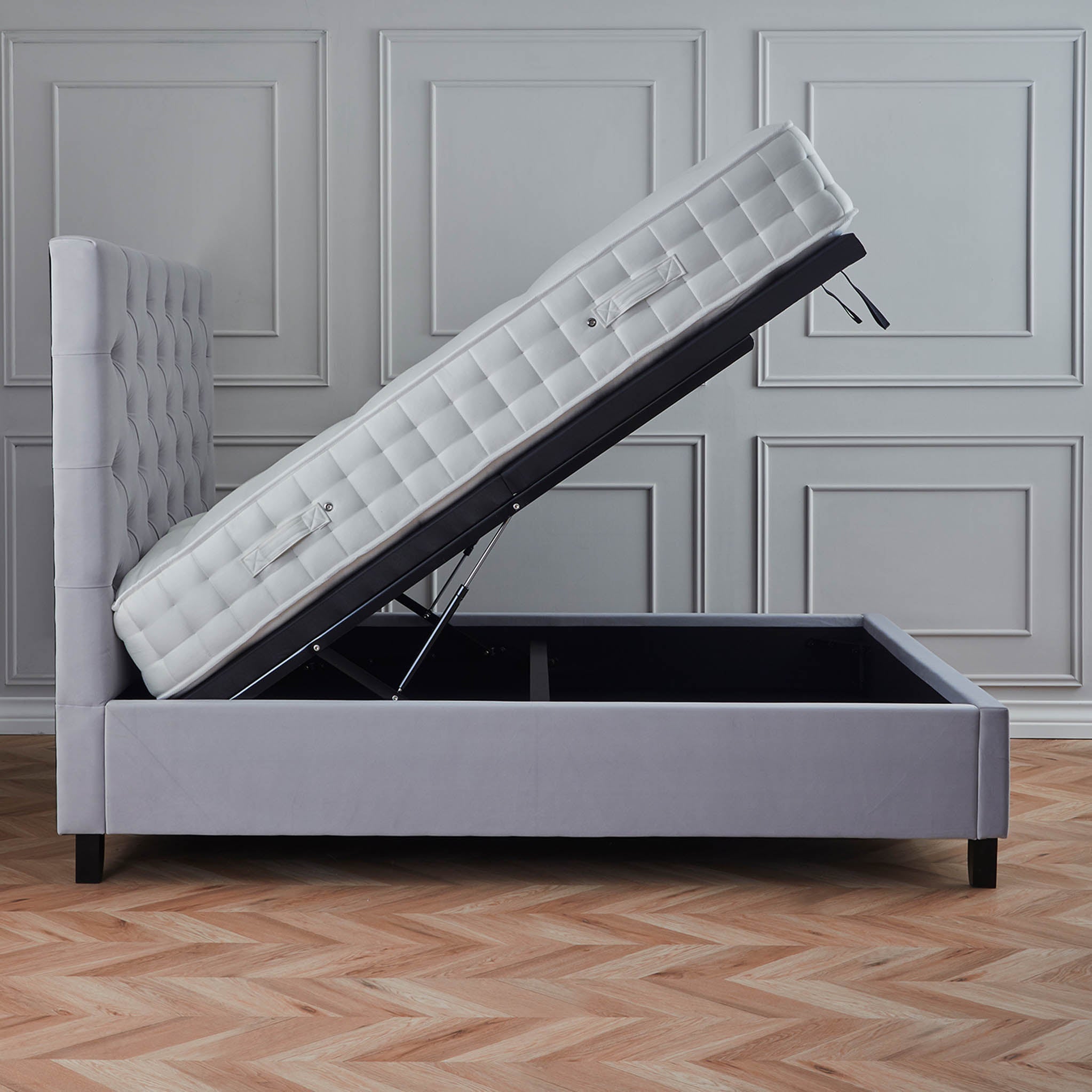 Cadre de lit coffre ottoman Francis Premier Velvet