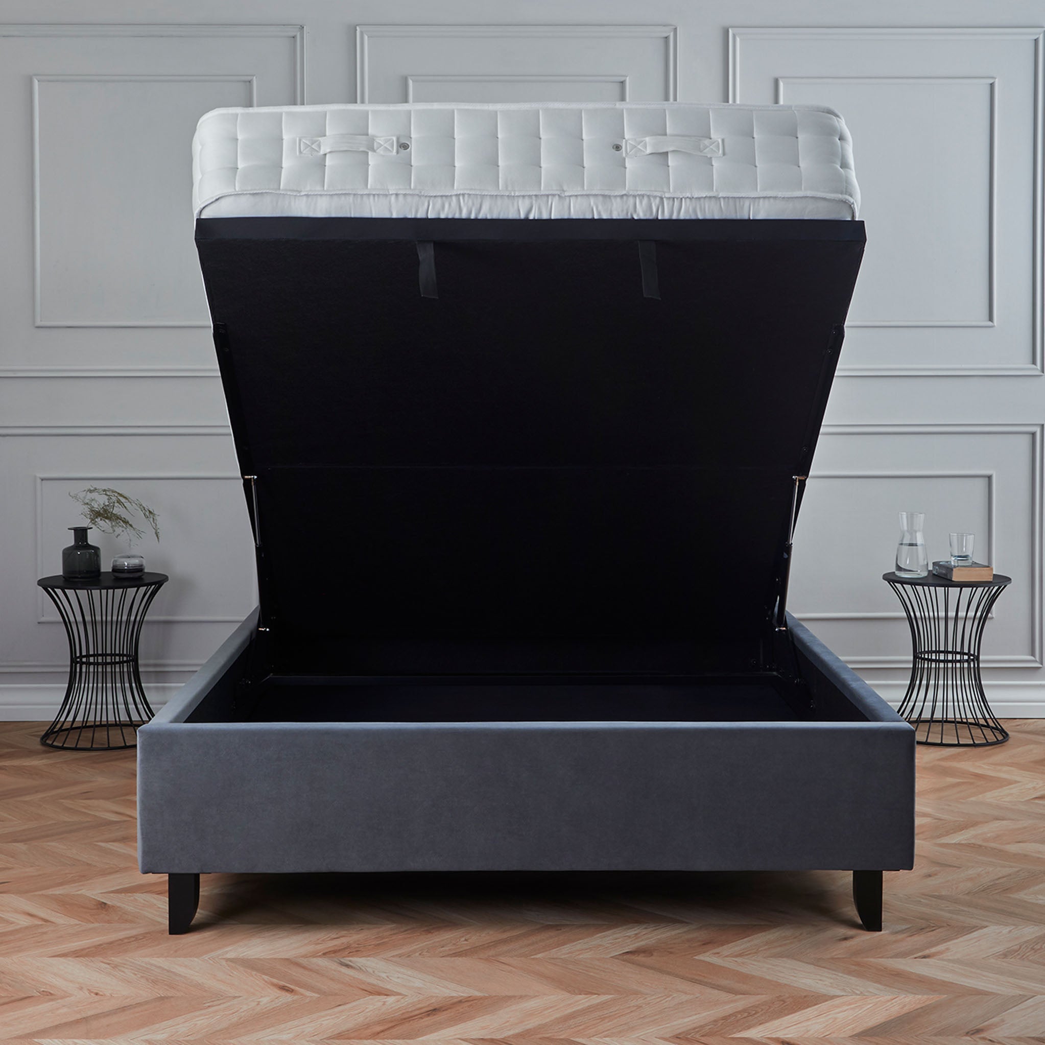 Cadre de lit coffre ottoman Francis Premier Velvet