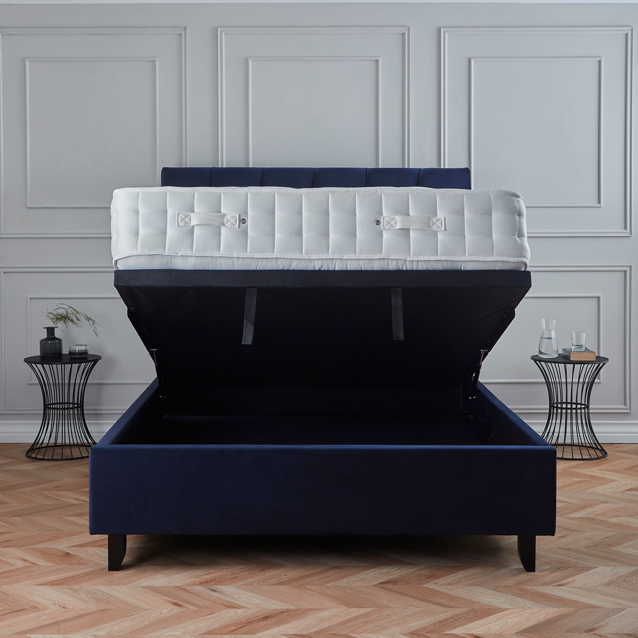 Cadre de lit coffre ottoman Francis Premier Velvet