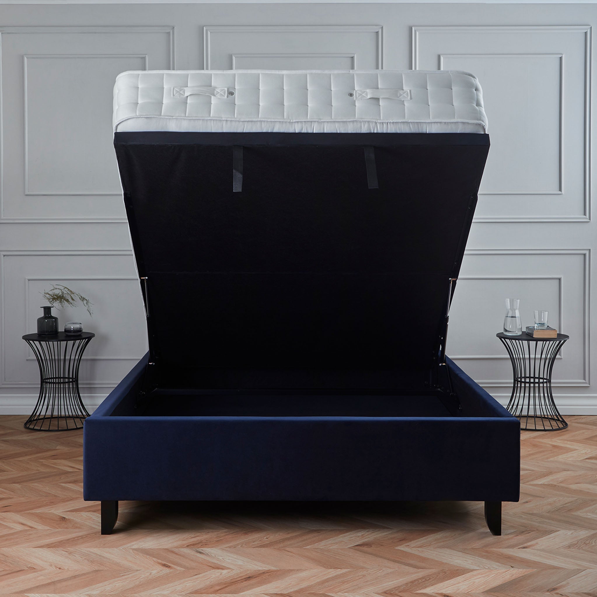 Cadre de lit coffre ottoman Francis Premier Velvet