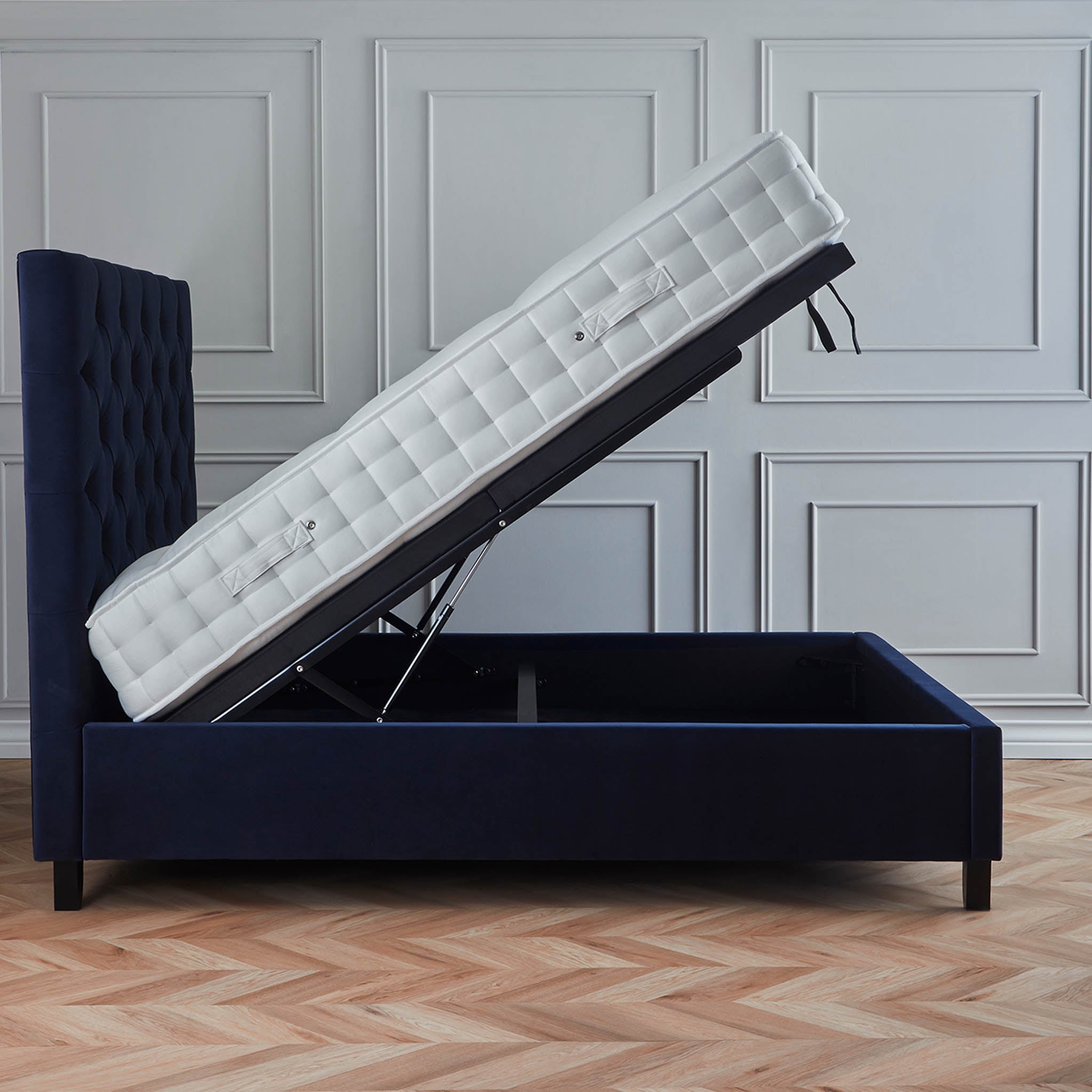 Cadre de lit coffre ottoman Francis Premier Velvet