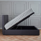 Cadre de lit coffre ottoman rembourré Sofie Premier