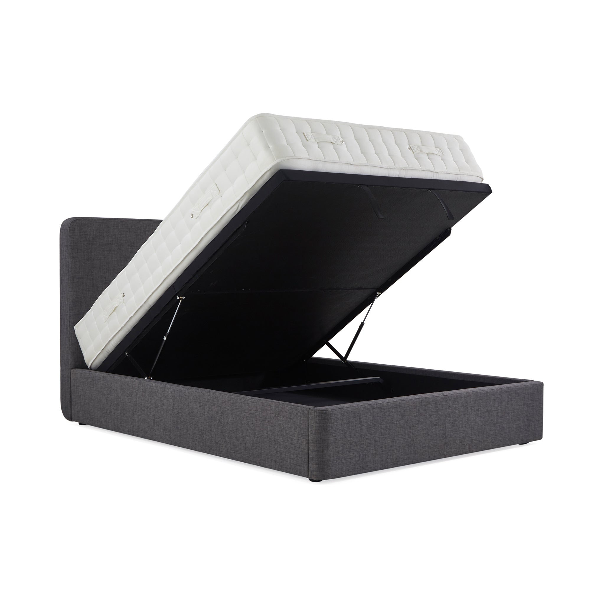 Cadre de lit coffre ottoman rembourré Sofie Premier