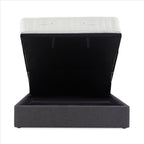 Cadre de lit coffre ottoman rembourré Sofie Premier