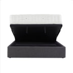 Cadre de lit coffre ottoman rembourré Sofie Premier