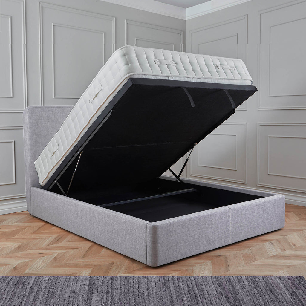 Cadre de lit coffre ottoman rembourré Sofie Premier