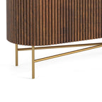 Buffet cannelé Milo Mangue et Marbre