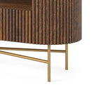 Meuble TV Milo Mango &amp; Marble cannelé