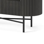 Meuble TV Milo Mango &amp; Marble cannelé