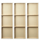 Madison Park Signature Sunburst Hand Painted Triptych 3-piece Dimensional Resin Wall Art Set