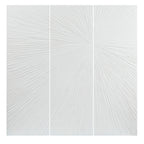Madison Park Signature Sunburst Hand Painted Triptych 3-piece Dimensional Resin Wall Art Set