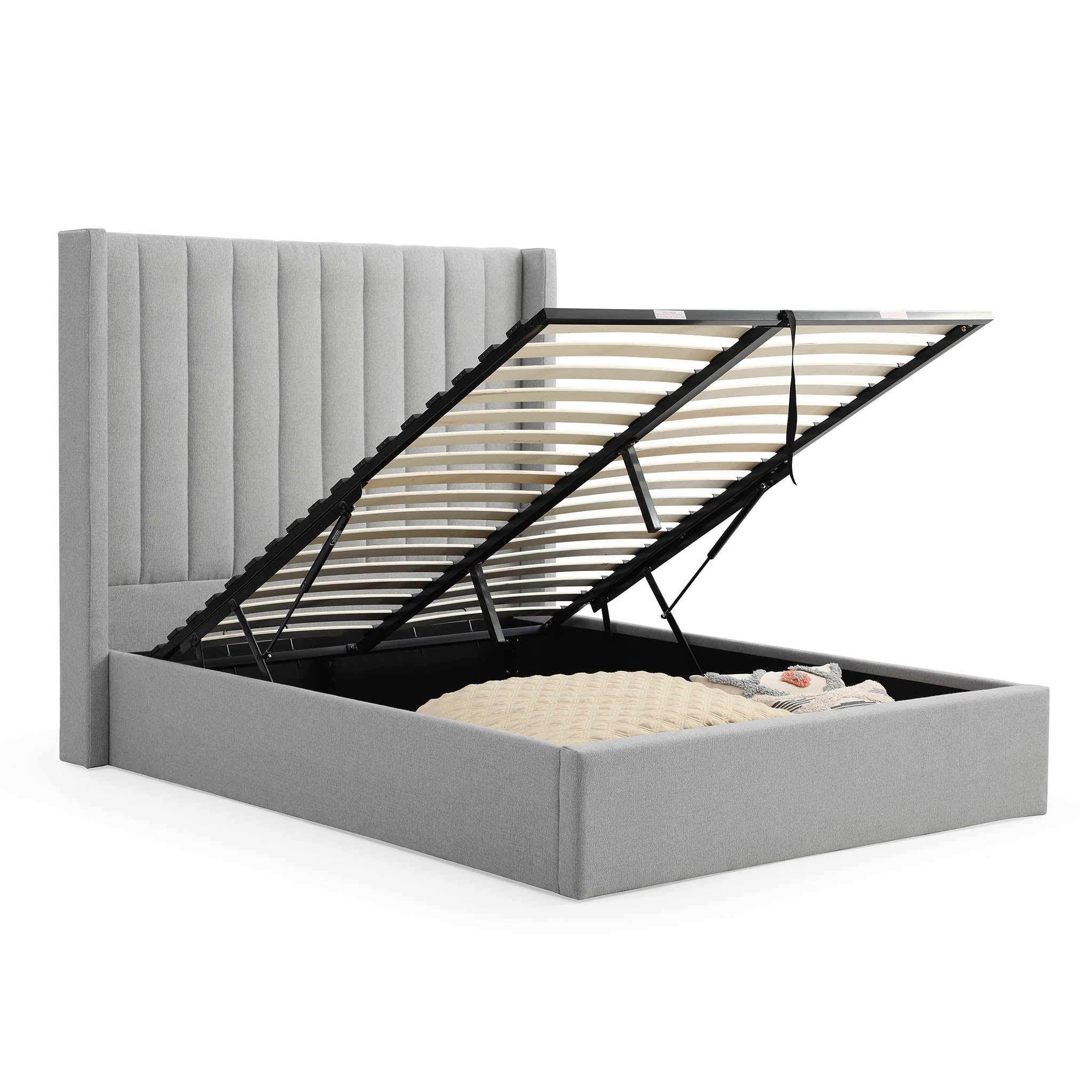 Cadre de lit Maude en fausse laine