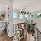 Farmhouse Retro Tree Branch Crystal Chandelier Candle-Style Pendant Light