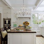 Farmhouse Retro Tree Branch Crystal Chandelier Candle-Style Pendant Light