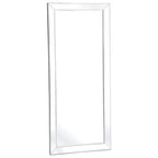 Faux Wood Full Length Mirror for a Clear, Full-View Reflection and Enhanced Room Ambiance - Silver - Full Length