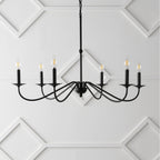 34.75 6-Light Iron LED Chandelier, by JONATHAN Y