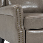 Manual Pushback Recliner Chairs with Nailhead Trim