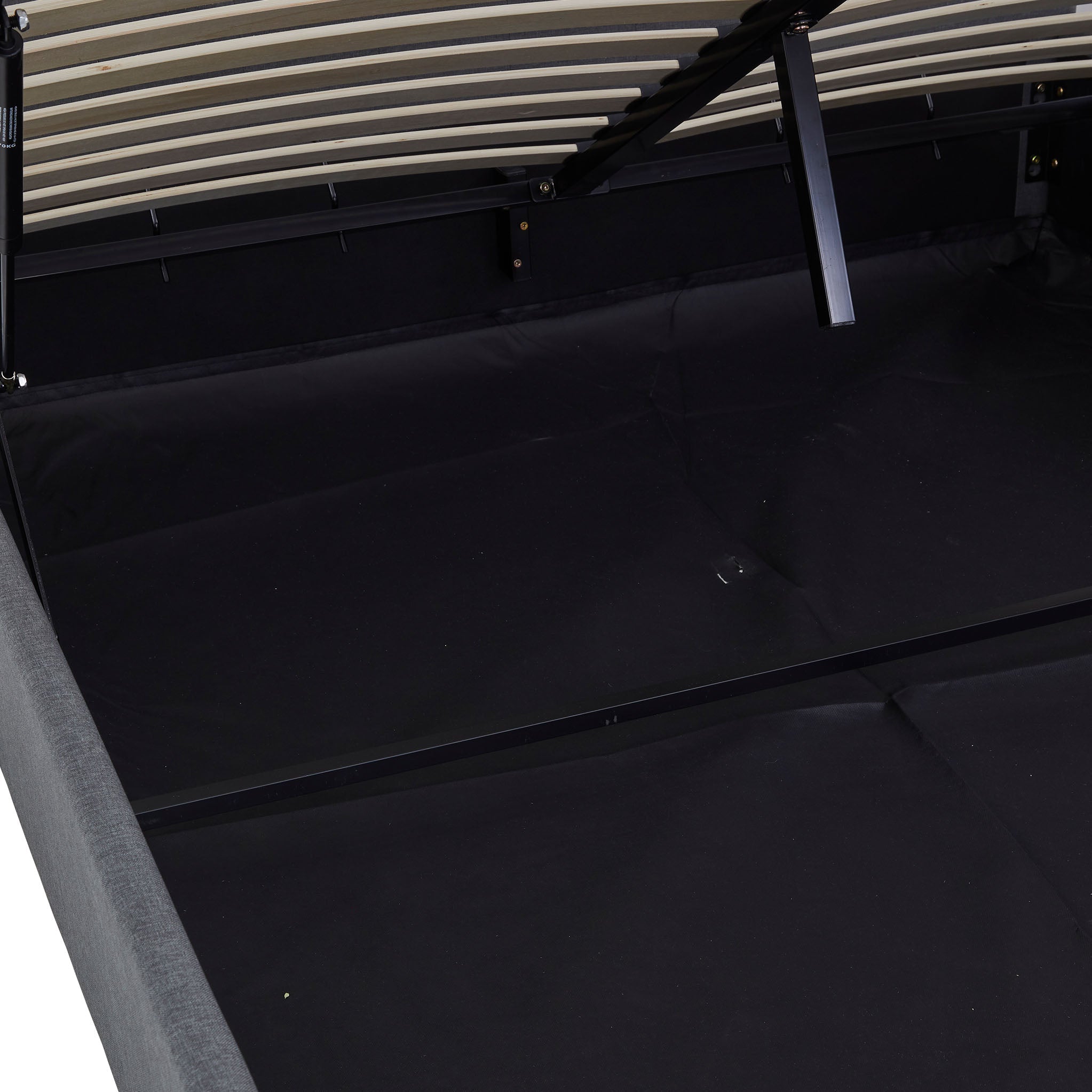 Cadre de lit coffre ottoman Richmond en faux lin