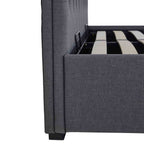 Cadre de lit coffre ottoman Richmond en faux lin