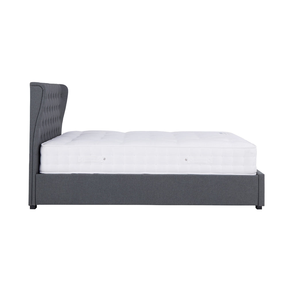 Cadre de lit coffre ottoman Richmond en faux lin