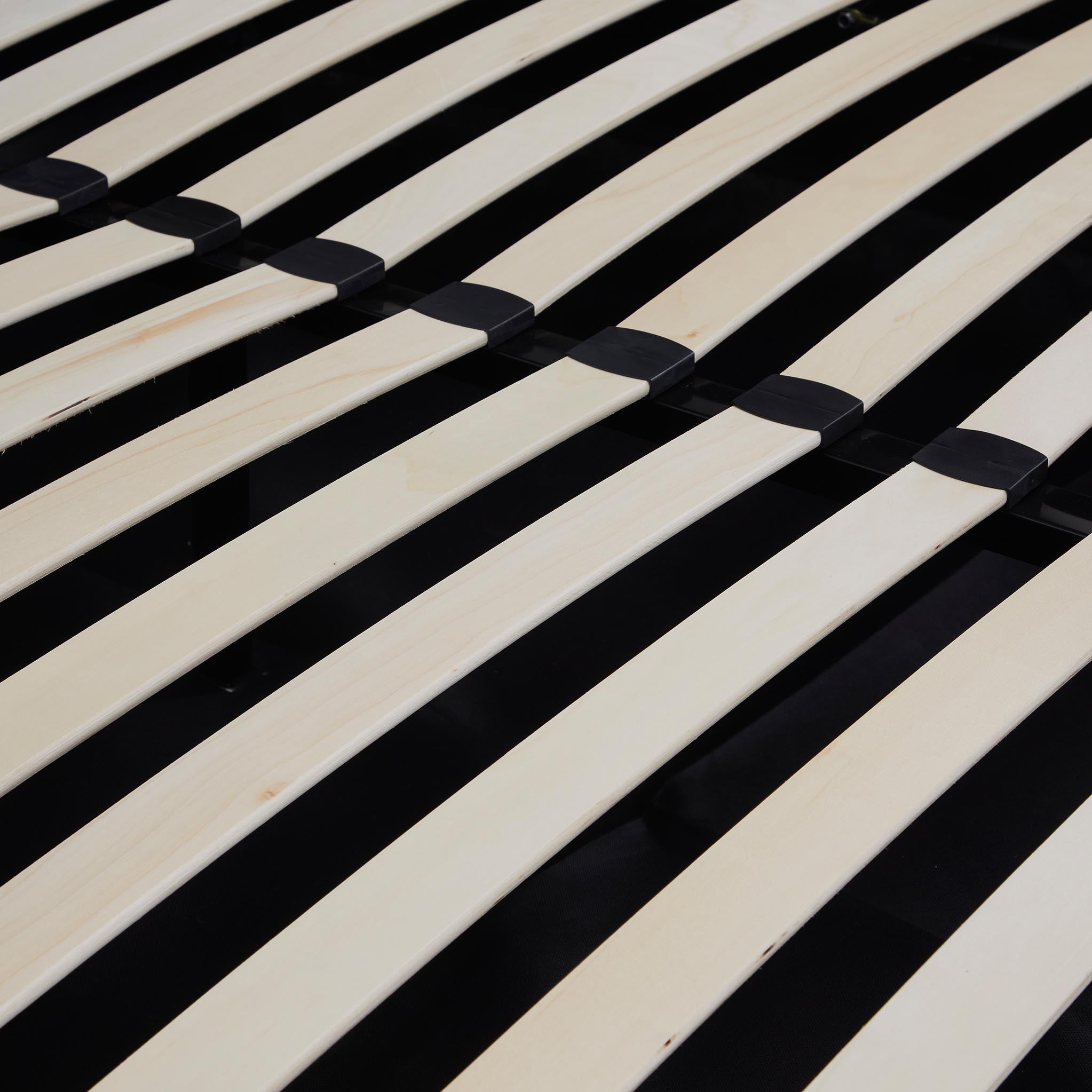 Cadre de lit coffre ottoman Richmond en faux lin