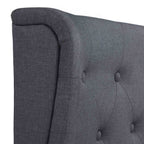 Cadre de lit coffre ottoman Richmond en faux lin