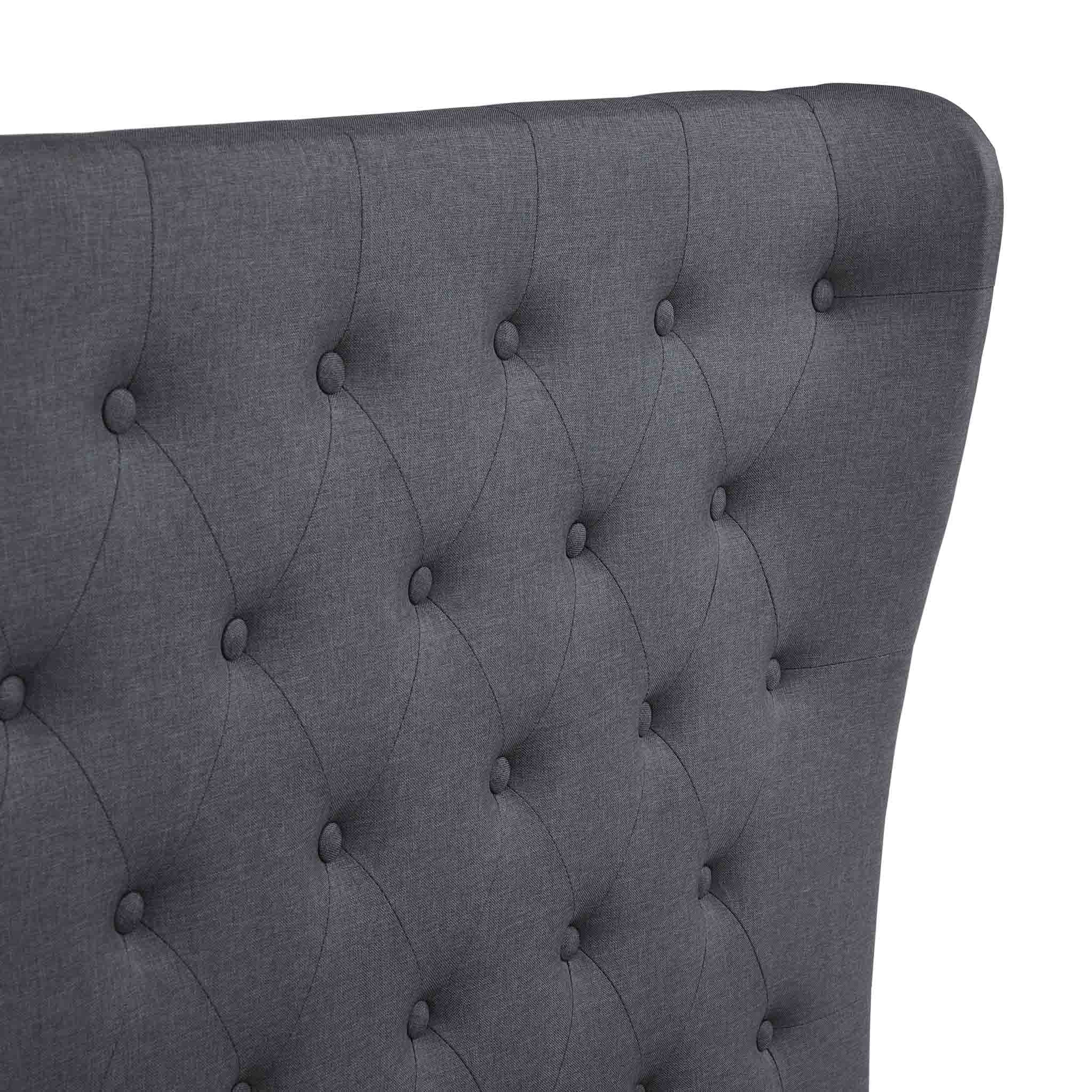 Cadre de lit coffre ottoman Richmond en faux lin