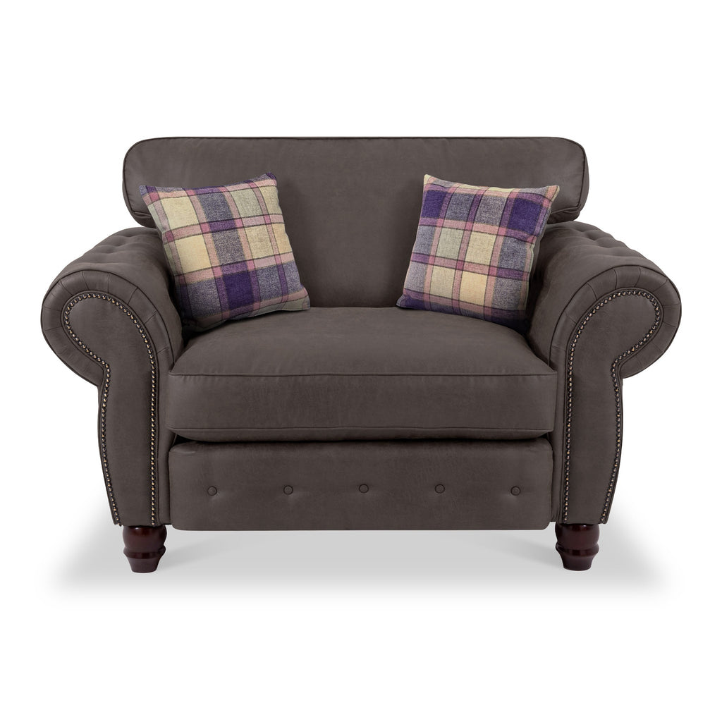 Fauteuil douillet Ashford en similicuir