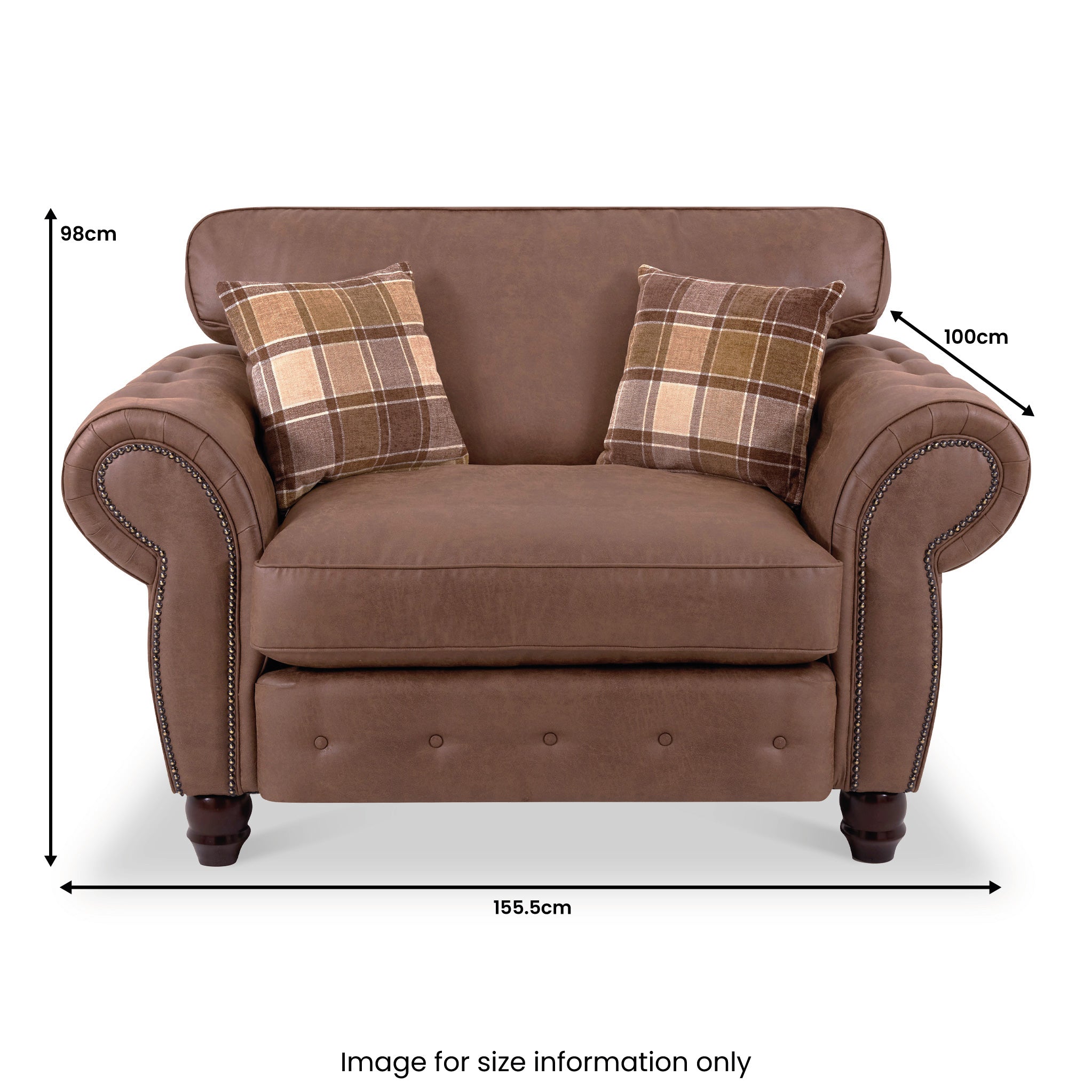 Fauteuil douillet Ashford en similicuir